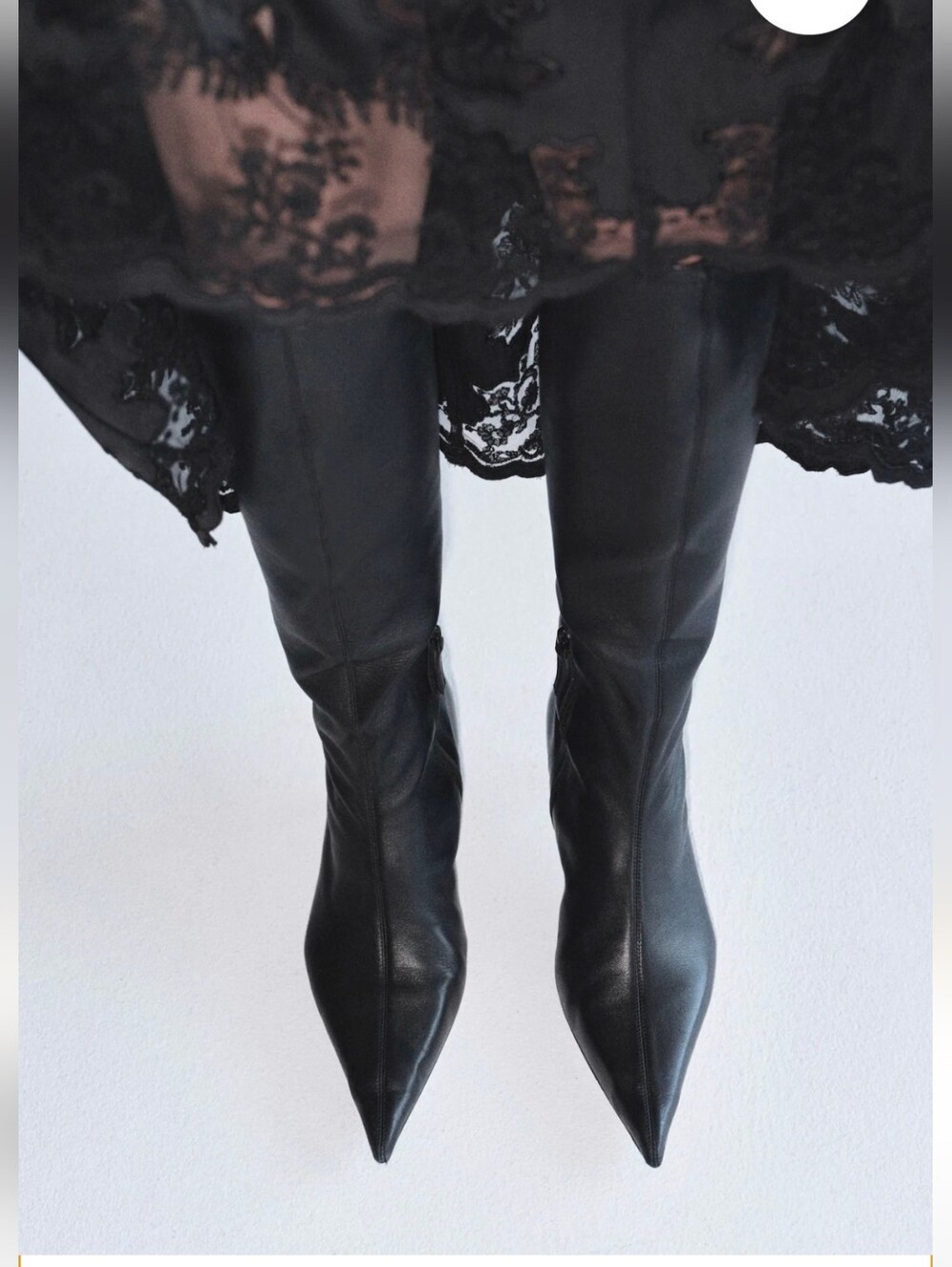 H&M STUDIO genuine leather boots size 9